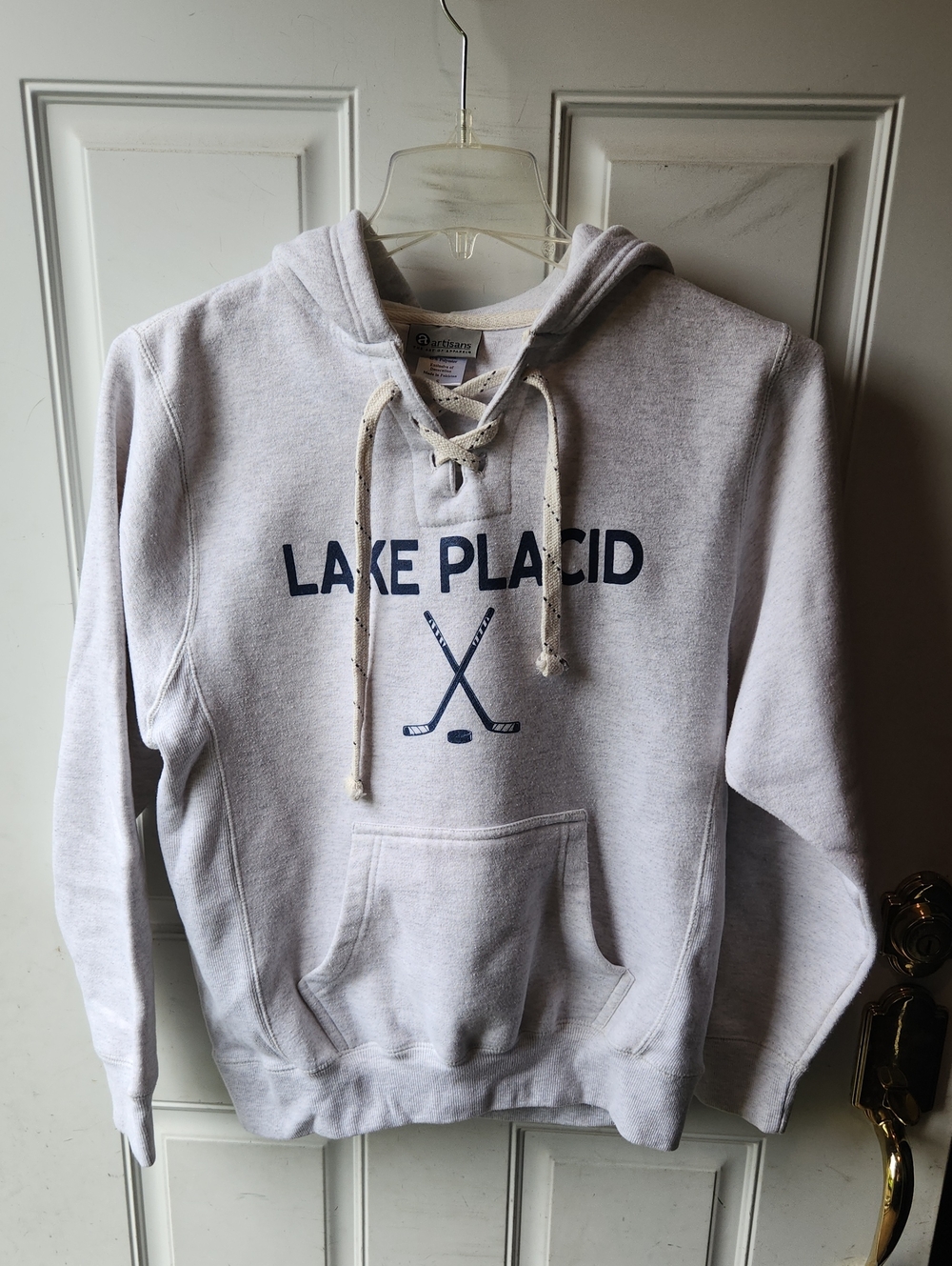 Lake Placid New York Hooded Sweatshirt Size S